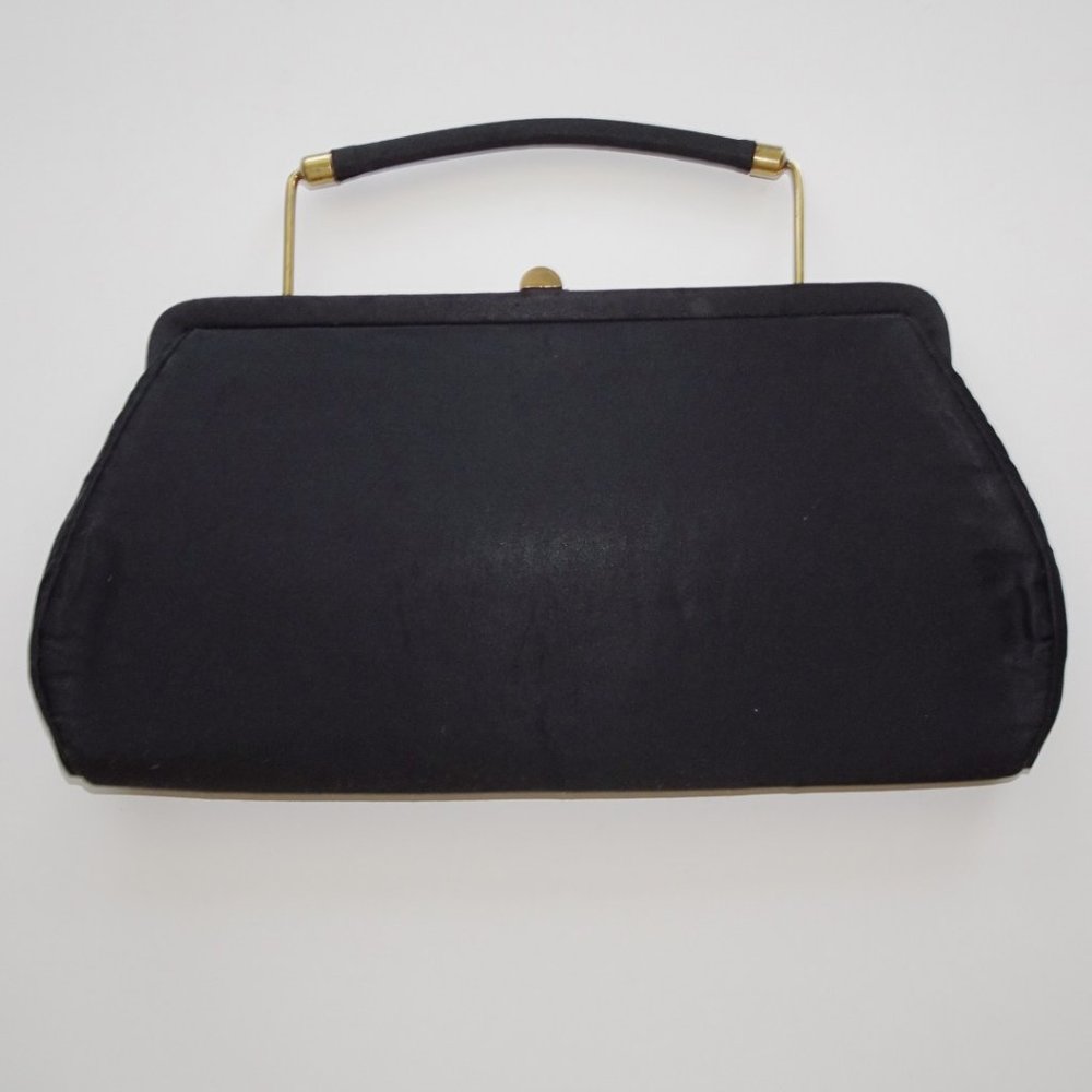 Vintage Black Flat Style Minimalist Clutch